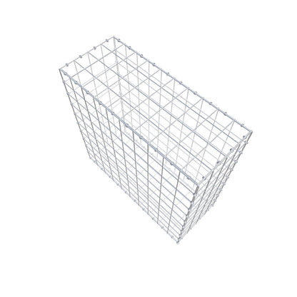 Gabbione 100 cm x 100 cm x 40 cm (L x H x P), maglia 10 x 10 cm, anello a spirale
