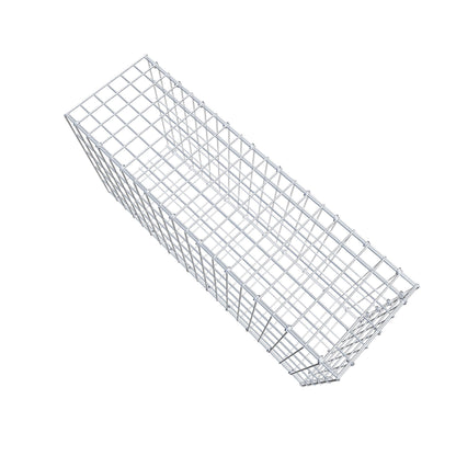 Opzetpaal type 2 100 cm x 50 cm x 30 cm, maaswijdte 5 cm x 10 cm, C-ring
