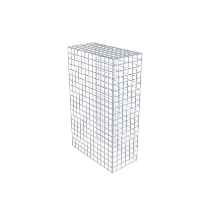 Gabião Tipo 4 100 cm x 60 cm x 30 cm (C x A x P), malhagem 5 cm x 5 cm, anel C