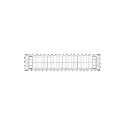 Gabion 100 cm x 80 cm x 20 cm (L x H x D), maskestørrelse 5 cm x 10 cm, spiral