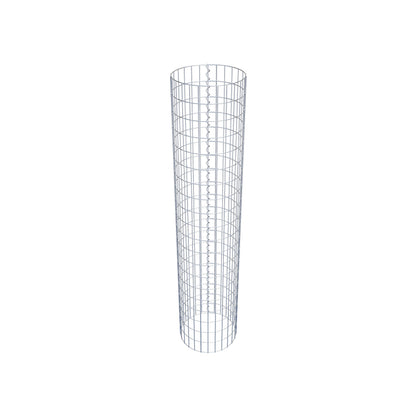 Colonna gabbionata rotonda di 42 cm di diametro, 200 cm di altezza, maglia 5 cm x 10 cm