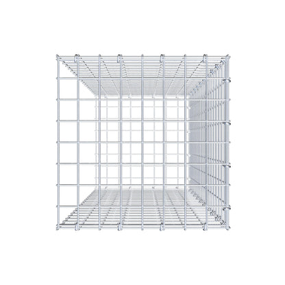 Mounted gabion type 2 100 cm x 40 cm x 40 cm (L x H x D), mesh size 5 cm x 5 cm, C-ring