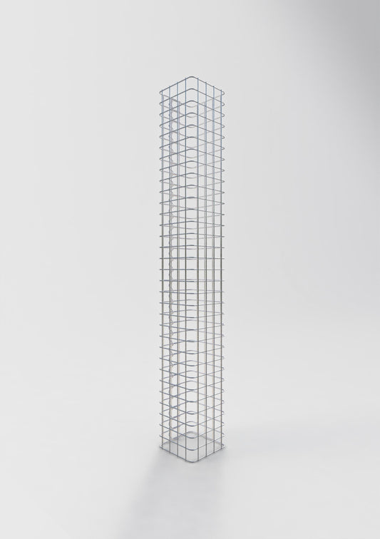 Gabionensäule eckig 22 cm x 22 cm, 160 cm Höhe, MW 5 cm x 5 cm