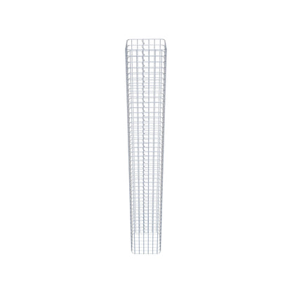 Coluna de gabião quadrada 32 cm x 32 cm, altura 230 cm, PM 5 cm x 5 cm
