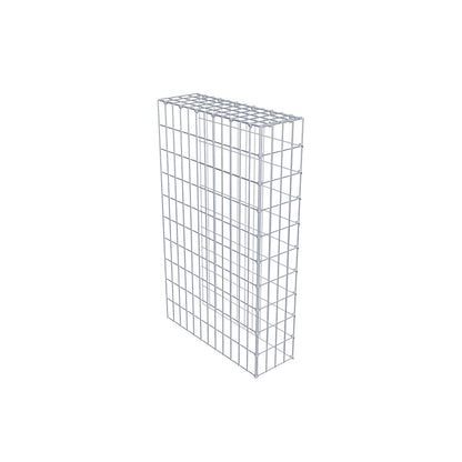 Fourche rapportée type 4 100 cm x 60 cm x 20 cm (L x H x P), mailles 5 cm x 10 cm, anneau C