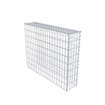 Extra gabion typ 4 100 cm x 80 cm x 20 cm (L x H x D), maskstorlek 5 cm x 10 cm, spiral