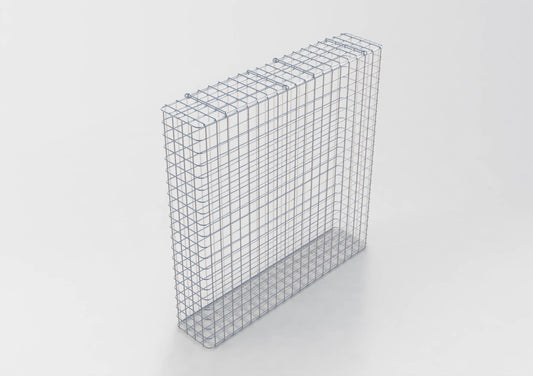 Gavión galvanizado en caliente 102 cm x 102 cm x 22 cm, malla 5 cm x 5 cm, totalmente soldado