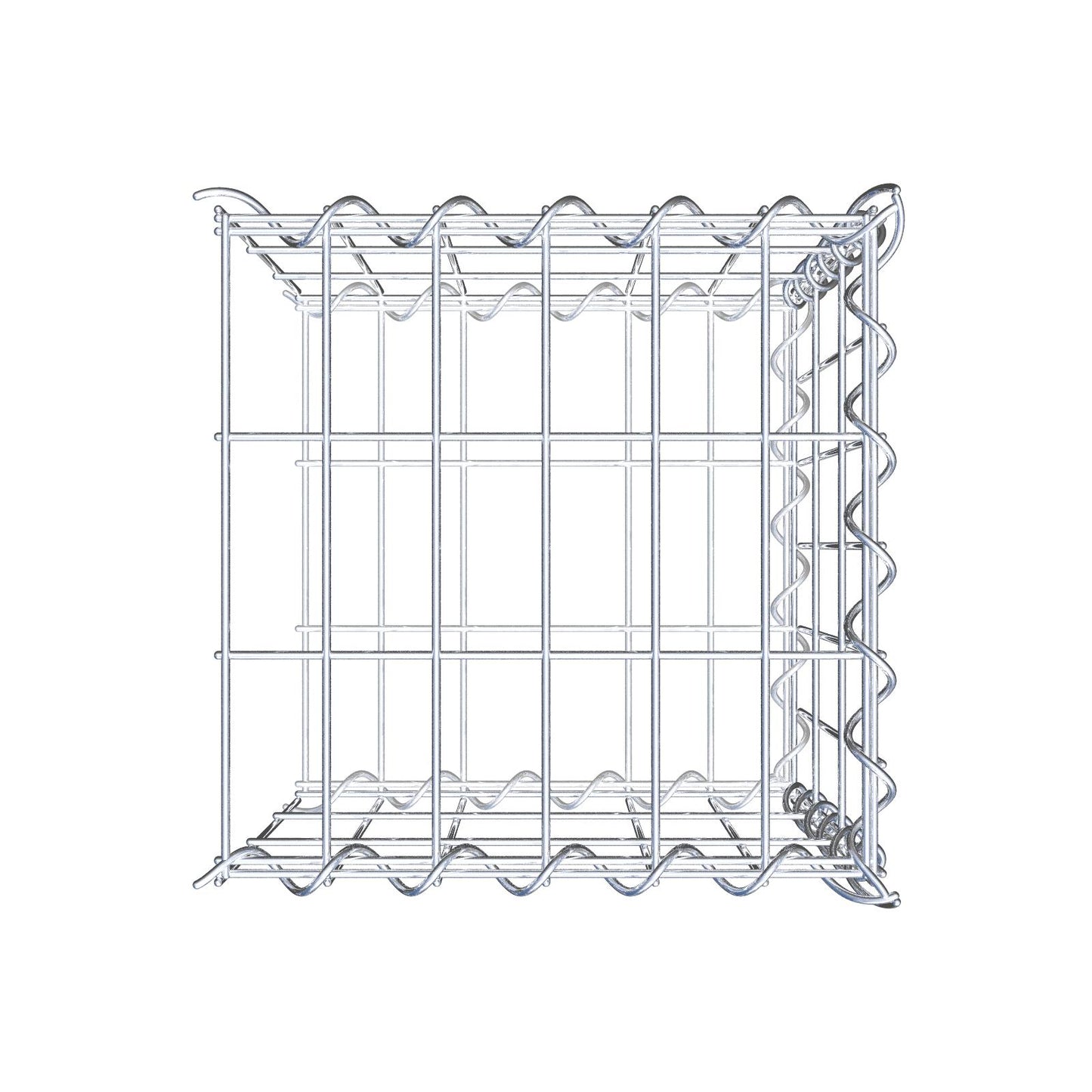 Anbaugabione Typ 2 30 cm x 30 cm x 30 cm (L x H x T), Maschenweite 5 cm x 10 cm, Spirale
