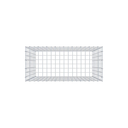 Gabião Tipo 3 100 cm x 90 cm x 40 cm (C x A x P), malhagem 5 cm x 10 cm, anel C