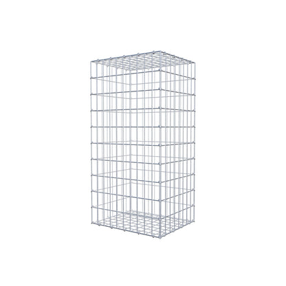 Gabione 100 cm x 40 cm x 50 cm (L x H x T), Maschenweite 5 cm x 10 cm, C-Ring