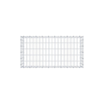 Gabião 100 cm x 30 cm x 50 cm (C x A x P), malhagem 5 x 10 cm, anel espiral