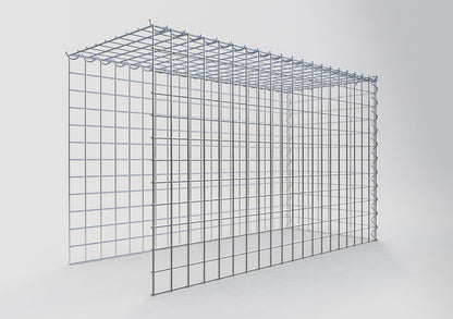 Gabião Tipo 4 100 cm x 60 cm x 40 cm (C x A x P), malhagem 5 cm x 5 cm, espiral