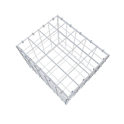 Gabião 50 cm x 40 cm x 40 cm (C x A x P), malhagem 10 x 10 cm, anel espiral