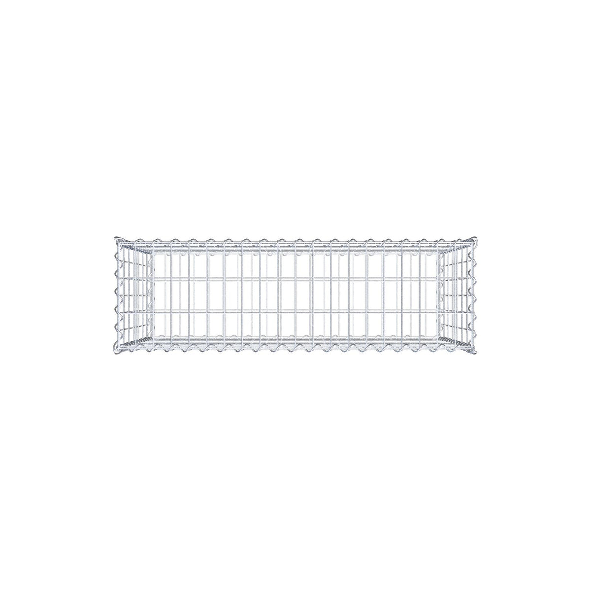 Gabbione 100 cm x 70 cm x 30 cm (L x H x P), maglia 5 cm x 10 cm, spirale