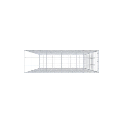 Fourche rapportée type 2 200 cm x 100 cm x 30 cm (L x H x P), maille 10 cm x 10 cm, anneau en C