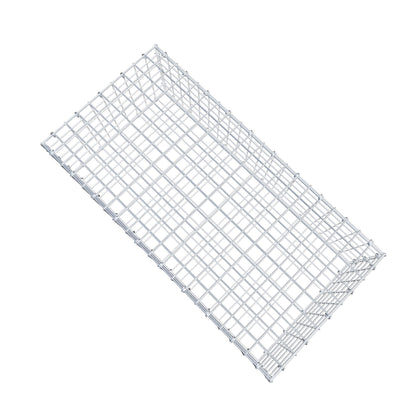 Gabion 100 cm x 30 cm x 50 cm (L x H x D), maskestørrelse 5 cm x 5 cm, C-ring