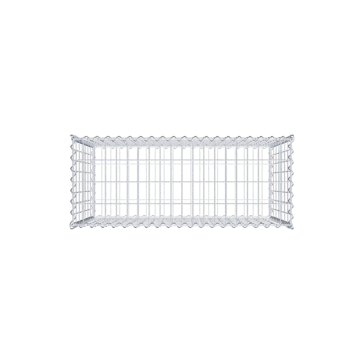 Gabion 100 cm x 70 cm x 40 cm (L x H x D), maskstorlek 5 cm x 10 cm, spiral