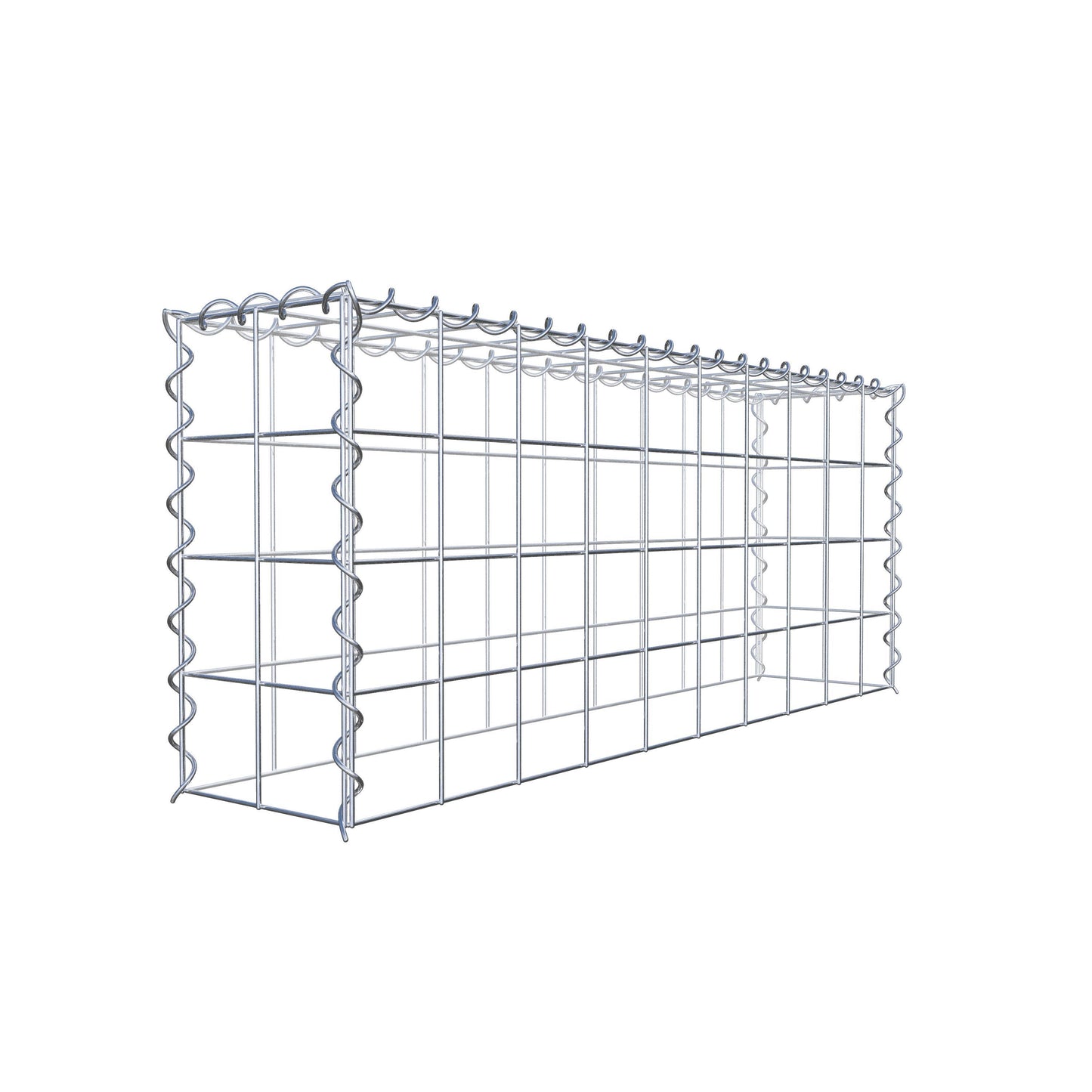 Anbaugabione Typ 3 100 cm x 40 cm x 20 cm (L x H x T), Maschenweite 10 cm x 10 cm, Spirale