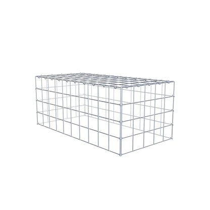 Gabião Tipo 3 100 cm x 40 cm x 50 cm (C x A x P), malhagem 10 cm x 10 cm, anel C