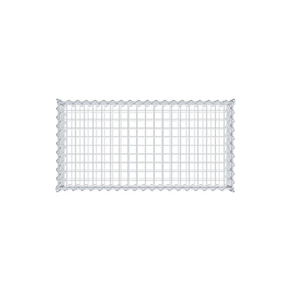 Gabion 100 cm x 20 cm x 50 cm (L x H x P), mailles 5 cm x 5 cm, spirale