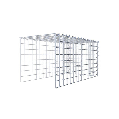 Gabião tipo 4 80 cm x 40 cm x 40 cm (C x A x P), malhagem 5 cm x 5 cm, espiral