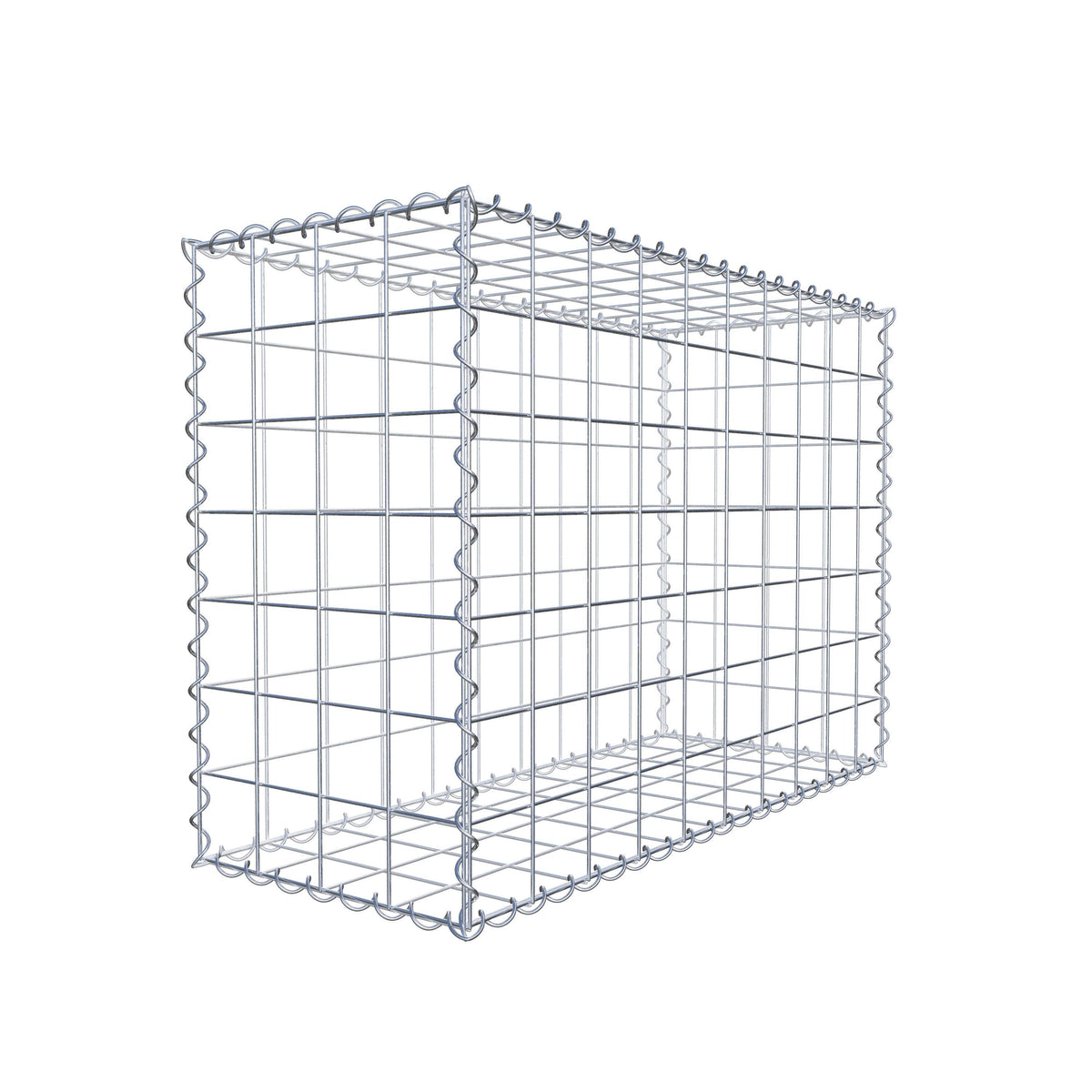 Gabion 100 cm x 70 cm x 40 cm (L x H x P), mailles 10 cm x 10 cm, spirale