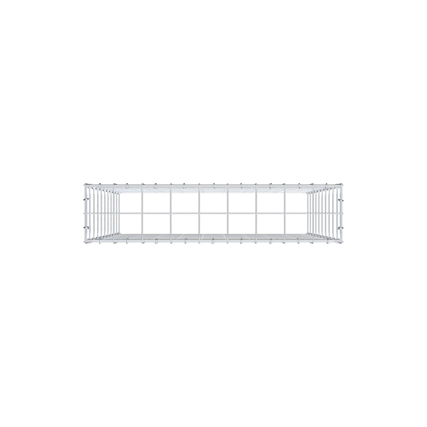 Anbaugabione Typ 3 100 cm x 90 cm x 20 cm (L x H x T), Maschenweite 10 cm x 10 cm, C-Ring