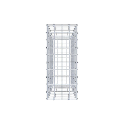 Gabião 100 cm x 20 cm x 50 cm (C x A x P), malhagem 5 cm x 10 cm, anel C
