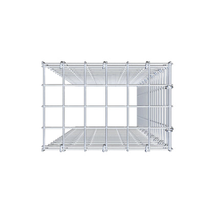 Gabião Tipo 4 100 cm x 30 cm x 20 cm (C x A x P), malhagem 5 cm x 5 cm, anel C