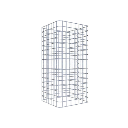Gabionensäule eckig 37 cm x 37 cm, 80 cm Höhe, MW 5 cm x 5 cm