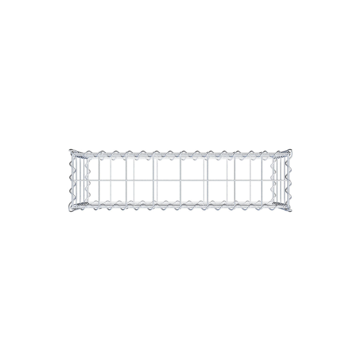 Gabione 80 cm x 40 cm x 20 cm (L x H x T), Maschenweite 10 cm x 10 cm, Spirale