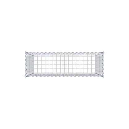 Grown-on gabion type 3 100 cm x 80 cm x 30 cm (L x H x D), mesh size 5 cm x 5 cm, spiral