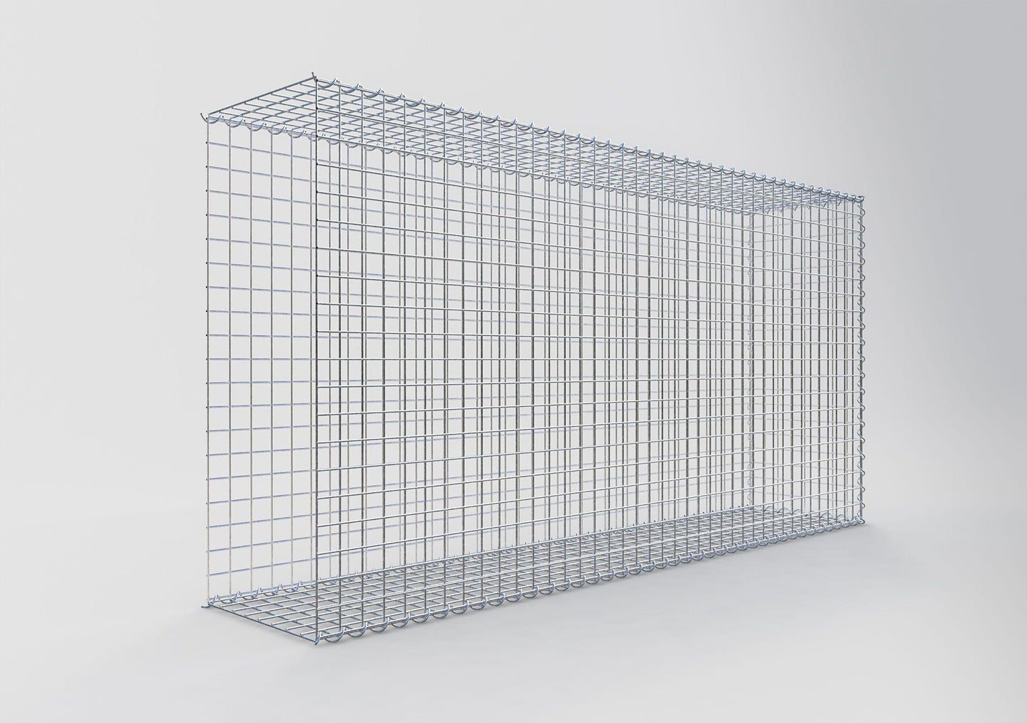 Grown-on gabion type 2 200 cm x 100 cm x 40 cm (L x H x D), mesh size 5 cm x 5 cm, spiral