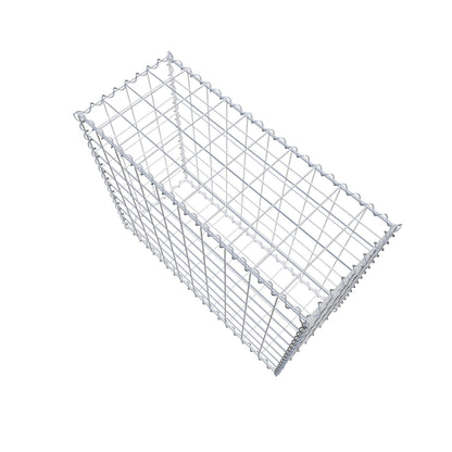 Gabião 100 cm x 80 cm x 40 cm (C x A x P), malhagem 10 cm x 10 cm, espiral