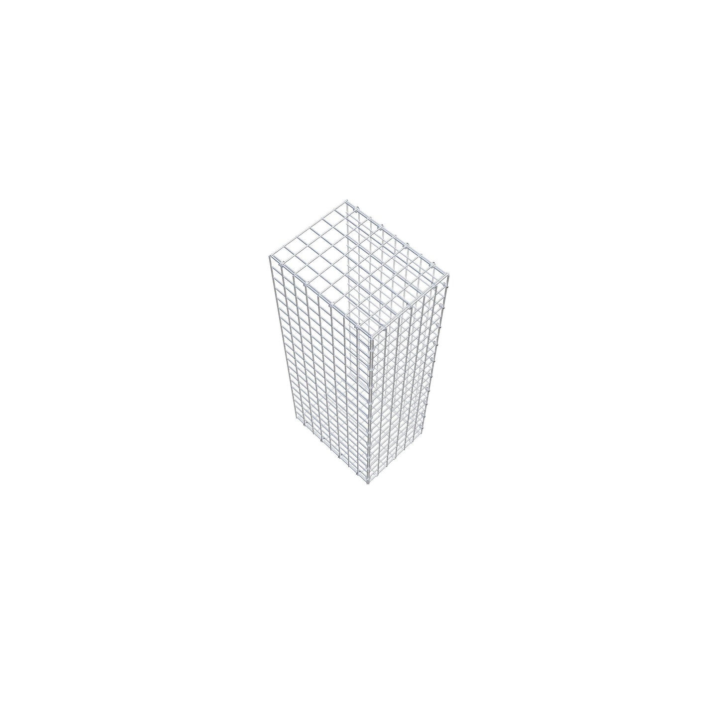 Mounted gabion type 2 100 cm x 40 cm x 30 cm (L x H x D), mesh size 5 cm x 5 cm, C-ring