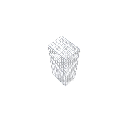 Mounted gabion type 2 100 cm x 40 cm x 30 cm (L x H x D), mesh size 5 cm x 5 cm, C-ring