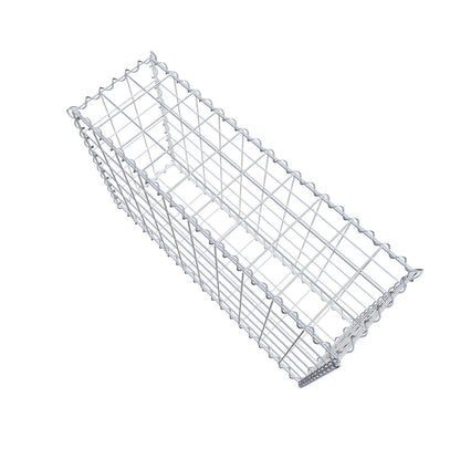 Gabião 100 cm x 60 cm x 30 cm (C x A x P), malhagem 10 cm x 10 cm, espiral