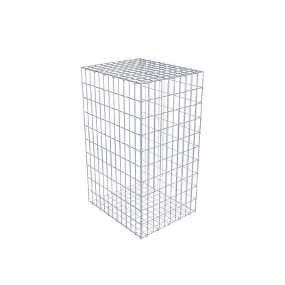 Gabião tipo 2 100 cm x 60 cm x 50 cm, malhagem 5 cm x 10 cm, anel C