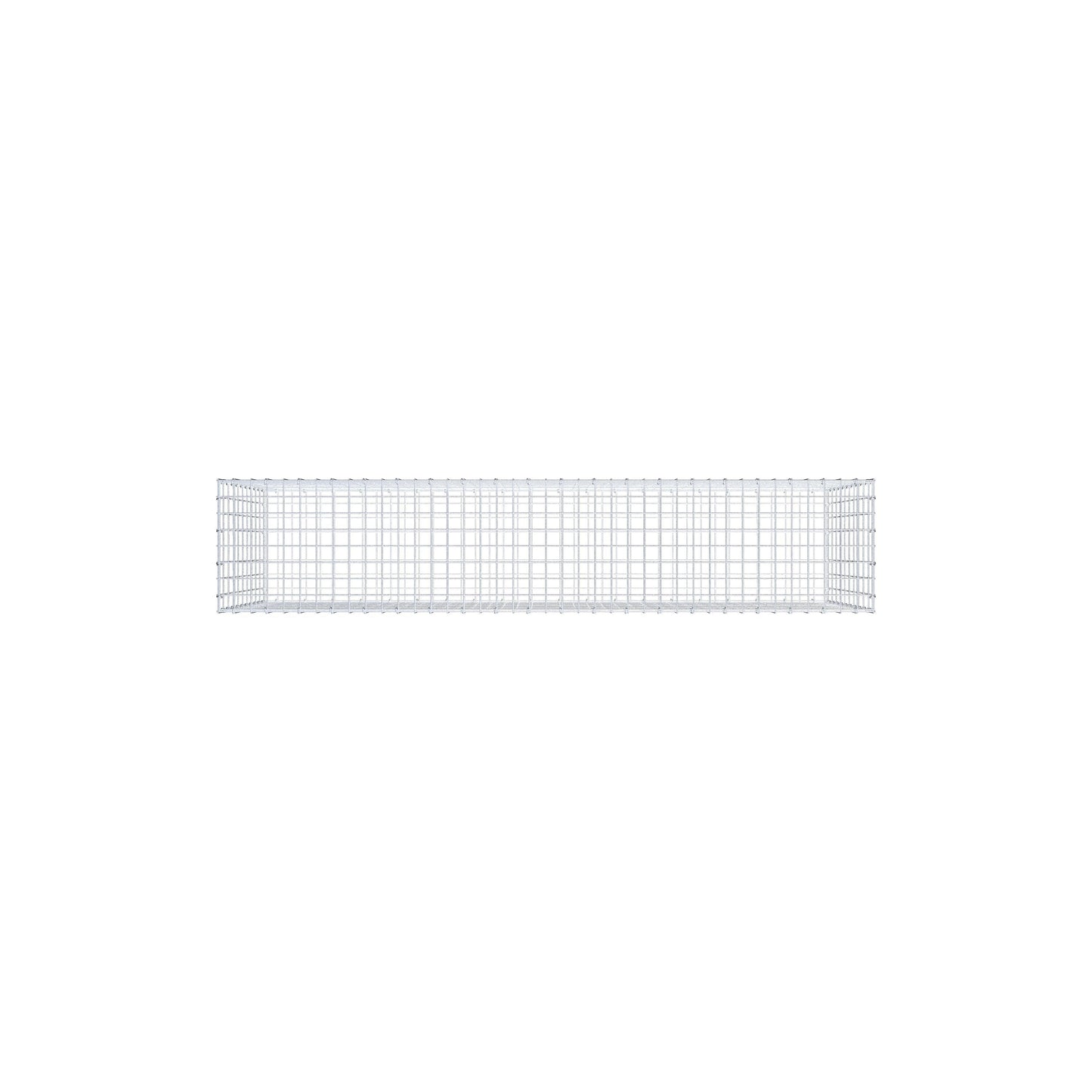 Gabion 200 cm x 100 cm x 40 cm (L x H x D), maskstorlek 5 cm x 10 cm, C-ring
