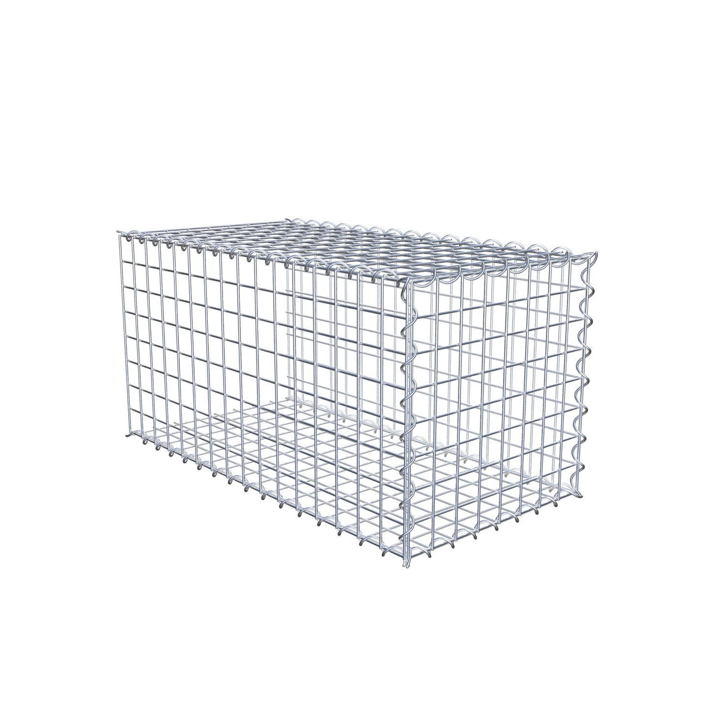 Gavión complementario tipo 2 80 cm x 40 cm x 40 cm (L x A x P), malla 5 cm x 5 cm, espiral