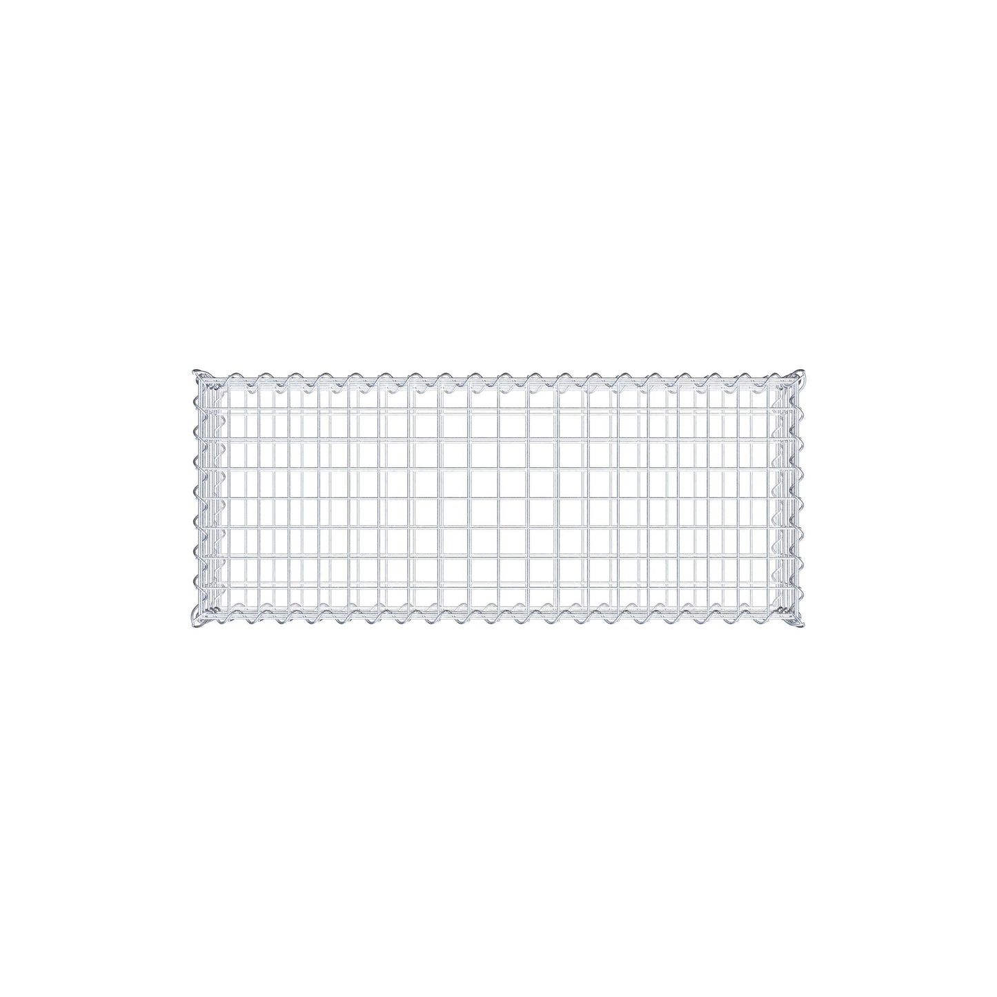Gabion 100 cm x 20 cm x 40 cm (L x H x D), maskstorlek 5 cm x 5 cm, spiral