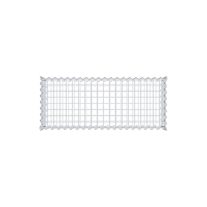 Gabion 100 cm x 20 cm x 40 cm (L x H x D), maskstorlek 5 cm x 5 cm, spiral