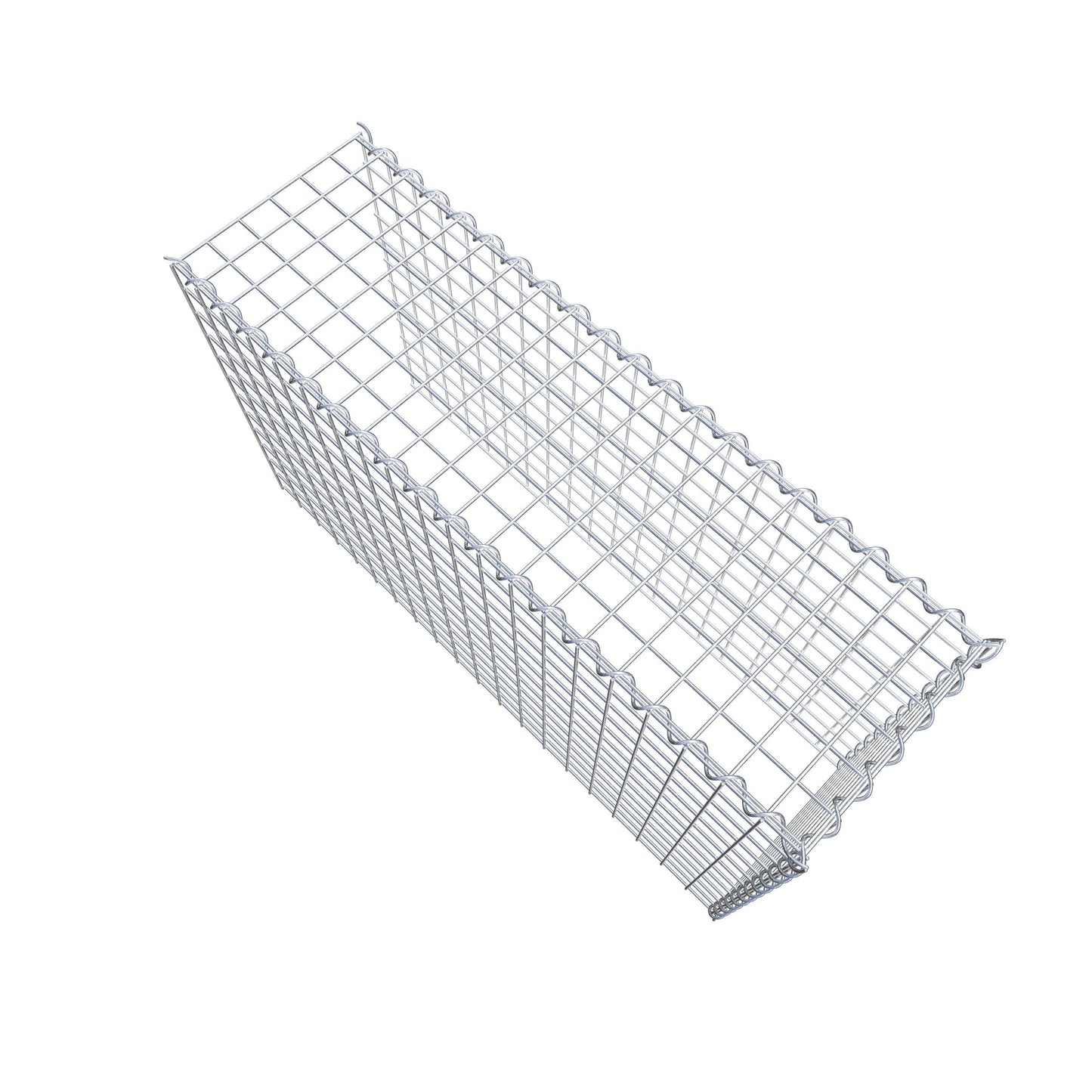Grown-on gabion type 4 100 cm x 60 cm x 30 cm (L x H x D), mesh size 5 cm x 5 cm, spiral