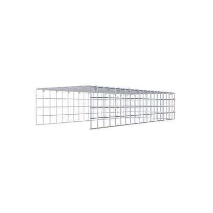 Monteret gabion type 4 100 cm x 20 cm x 40 cm (L x H x D), maskestørrelse 5 cm x 5 cm, C-ring