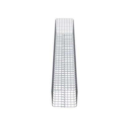 Colonna di gabbioni, angolare 37 cm x 37 cm, alta 200 cm, MW 5 cm x 5 cm
