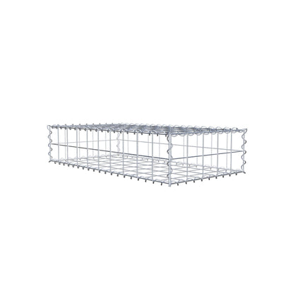 Gabião 100 cm x 20 cm x 50 cm (C x A x P), malhagem 10 cm x 10 cm, espiral
