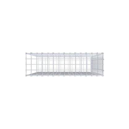 Mounted gabion type 2 100 cm x 70 cm x 20 cm (L x H x D), mesh size 5 cm x 5 cm, C-ring