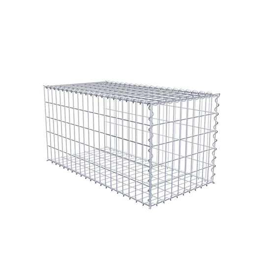 Gabbione aggiuntivo tipo 2 100 cm x 50 cm x 50 cm (L x H x P), dimensione maglia 5 cm x 10 cm, a spirale
