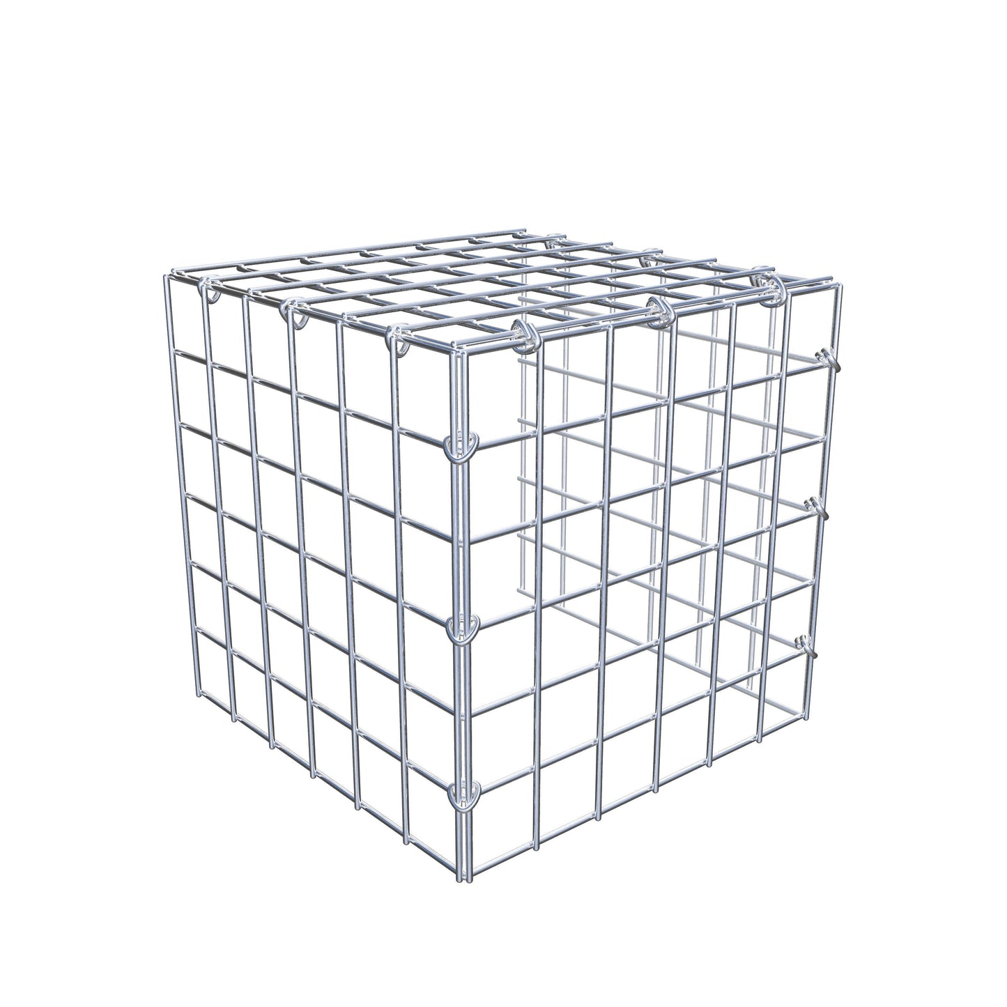 Gabião Tipo 4 30 cm x 30 cm x 30 cm (C x A x P), malhagem 5 cm x 5 cm, anel C