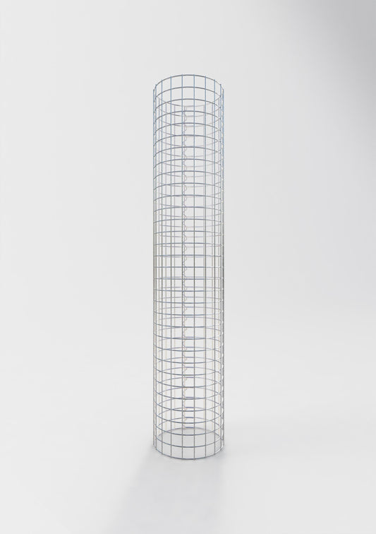 Coluna de gabião redonda 32 cm de diâmetro, 160 cm de altura, malhagem 5 cm x 5 cm